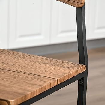 Amazon.com - HOMCOM 3 Piece Industrial Counter Height Dining